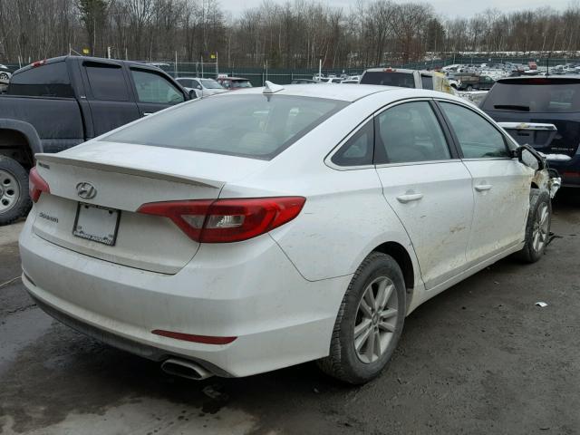 5NPE24AF6GH270714 - 2016 HYUNDAI SONATA SE WHITE photo 4