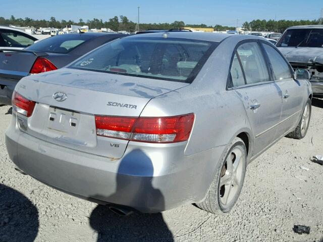 5NPEU46F18H353956 - 2008 HYUNDAI SONATA SE GRAY photo 4