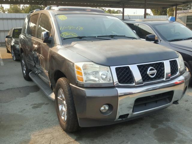 5N1AA08C87N713429 - 2007 NISSAN ARMADA SE SILVER photo 1