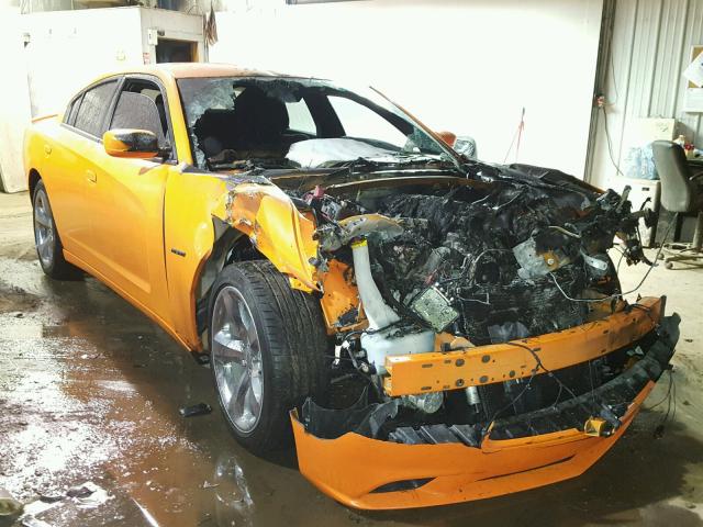 2C3CDXCT1EH159116 - 2014 DODGE CHARGER R/ ORANGE photo 1