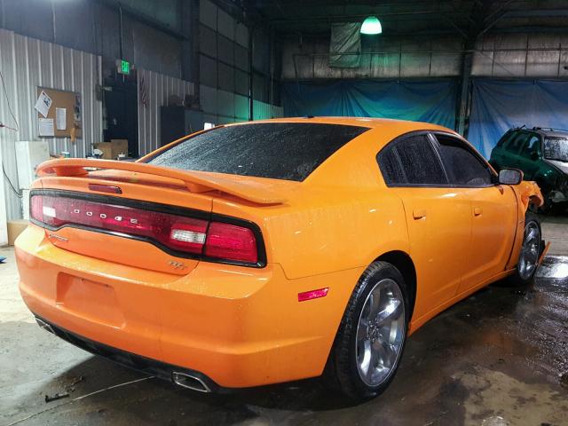 2C3CDXCT1EH159116 - 2014 DODGE CHARGER R/ ORANGE photo 4