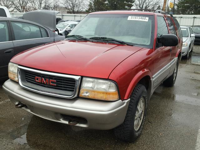 1GKDT13W3Y2311117 - 2000 GMC JIMMY / EN MAROON photo 2