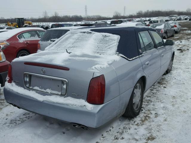 1G6KD54Y35U162203 - 2005 CADILLAC DEVILLE BLUE photo 4