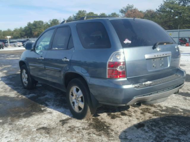 2HNYD18285H546044 - 2005 ACURA MDX BLUE photo 3