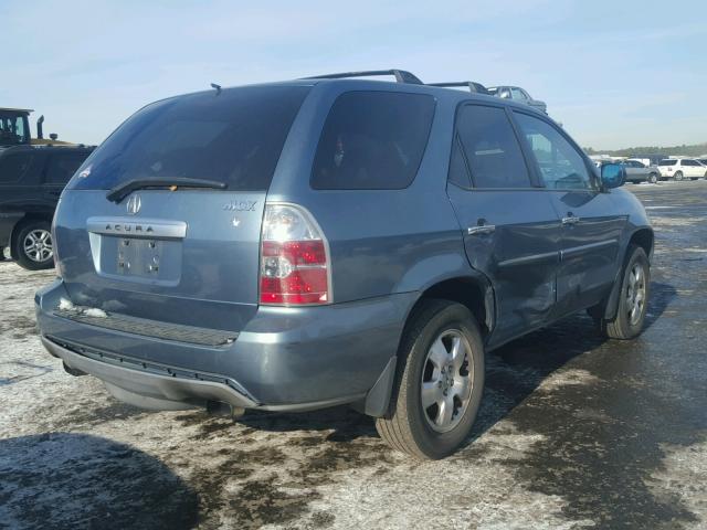 2HNYD18285H546044 - 2005 ACURA MDX BLUE photo 4