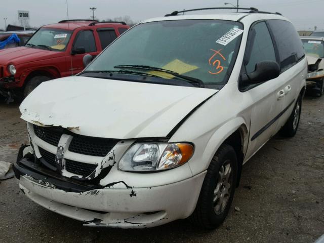 1D4GP45R94B552439 - 2004 DODGE CARAVAN SX WHITE photo 2