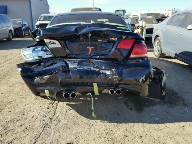 WBSWL93518PL89613 - 2008 BMW M3 BLACK photo 9