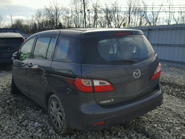 JM1CW2BL0E0171224 - 2014 MAZDA 5 SPORT GRAY photo 3