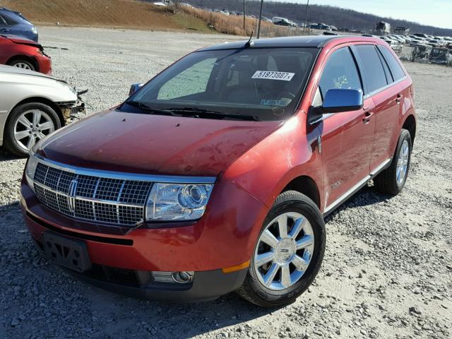 2LMDU88C98BJ34051 - 2008 LINCOLN MKX RED photo 2