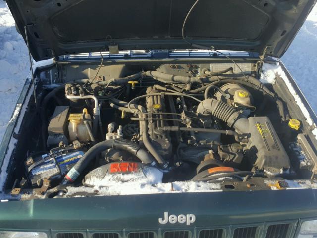 1J4FF68S4XL577263 - 1999 JEEP CHEROKEE S GREEN photo 7