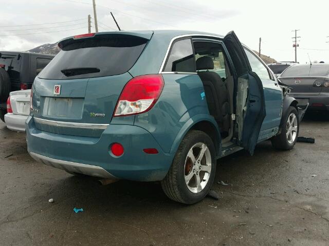 3GSCL93Z58S687522 - 2008 SATURN VUE HYBRID TEAL photo 4