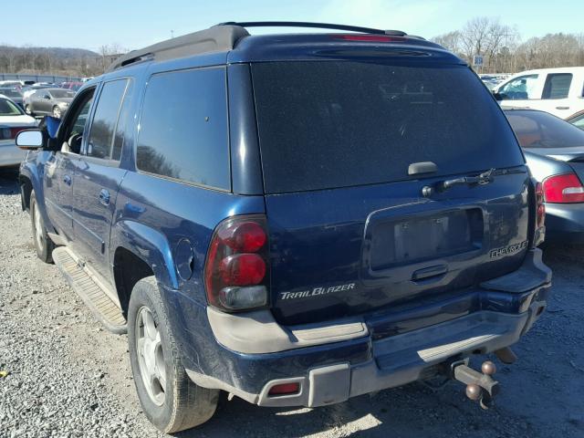 1GNES16S346136308 - 2004 CHEVROLET TRAILBLAZE BLUE photo 3