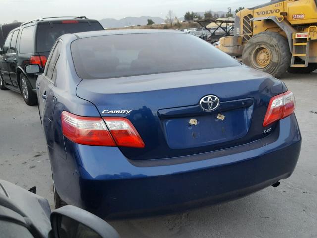 4T4BE46K39R063336 - 2009 TOYOTA CAMRY BASE BLUE photo 3