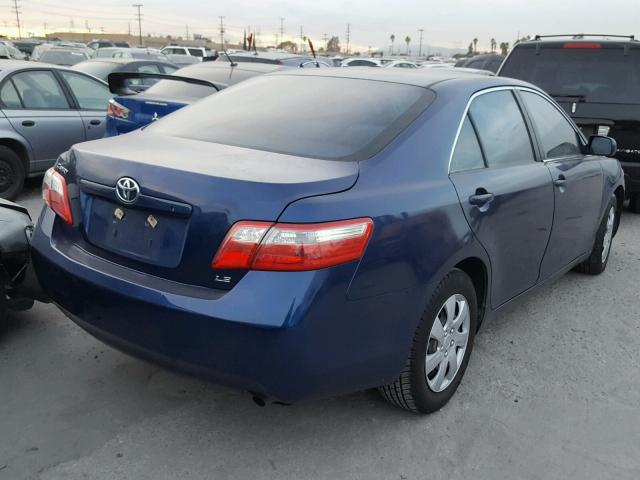 4T4BE46K39R063336 - 2009 TOYOTA CAMRY BASE BLUE photo 4