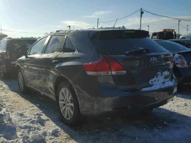 4T3ZE11AX9U017662 - 2009 TOYOTA VENZA BASE GRAY photo 3