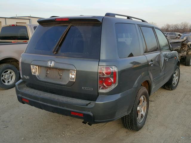 5FNYF18667B033094 - 2007 HONDA PILOT EXL GRAY photo 4