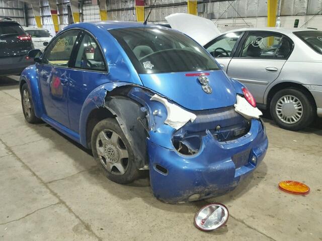 3VWCA21C5YM495719 - 2000 VOLKSWAGEN NEW BEETLE BLUE photo 3