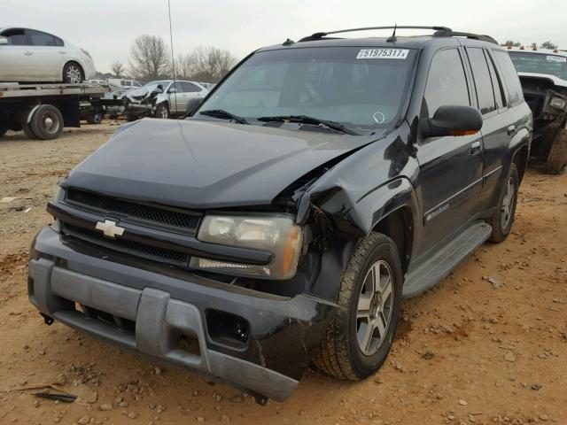 1GNDS13S242320615 - 2004 CHEVROLET TRAILBLAZE BLACK photo 2