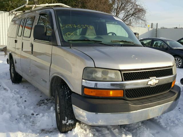 1GCGG25V641127703 - 2004 CHEVROLET EXPRESS G2 GRAY photo 1