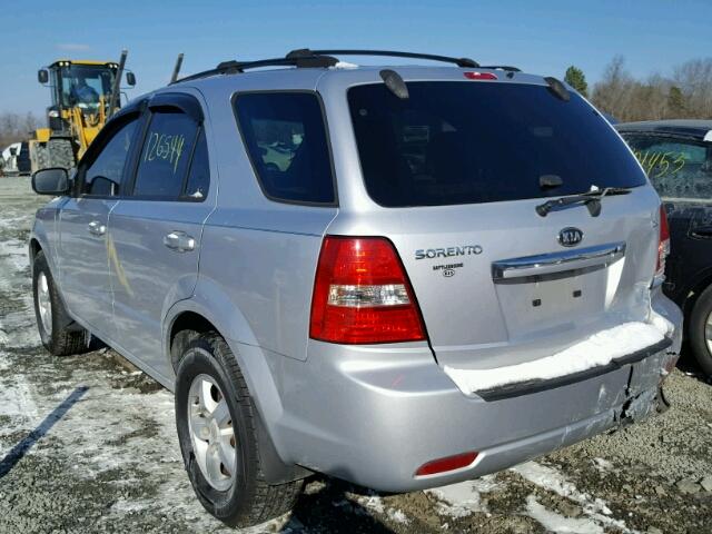 KNDJC736X75689482 - 2007 KIA SORENTO EX SILVER photo 3