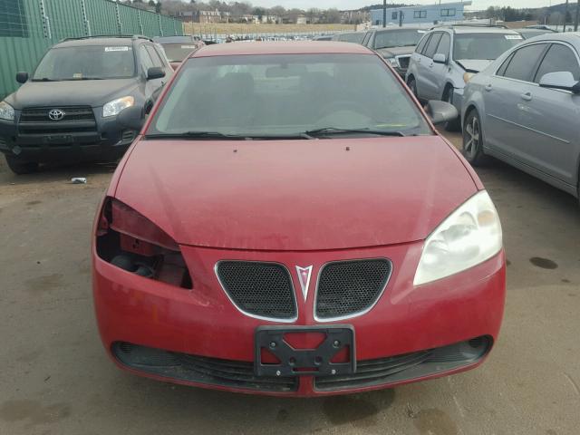 1G2ZF55B464211298 - 2006 PONTIAC G6 SE RED photo 9