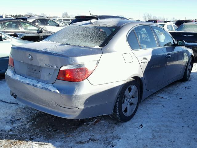 WBANF33556CS34507 - 2006 BMW 525 XI GRAY photo 4