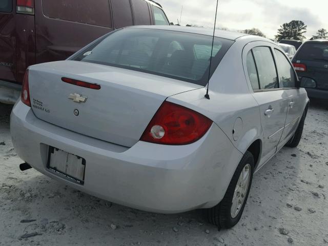 1G1AL52F357509890 - 2005 CHEVROLET COBALT LS SILVER photo 4