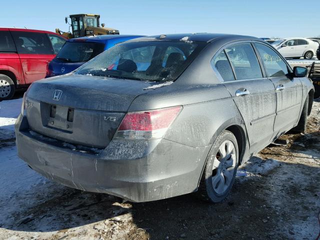 1HGCP368X8A053013 - 2008 HONDA ACCORD EXL GRAY photo 4