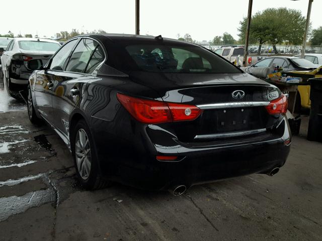 JN1BV7AP2FM358672 - 2015 INFINITI Q50 BASE BLACK photo 3