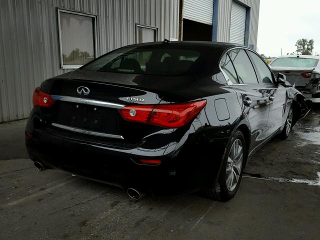 JN1BV7AP2FM358672 - 2015 INFINITI Q50 BASE Negro foto 4