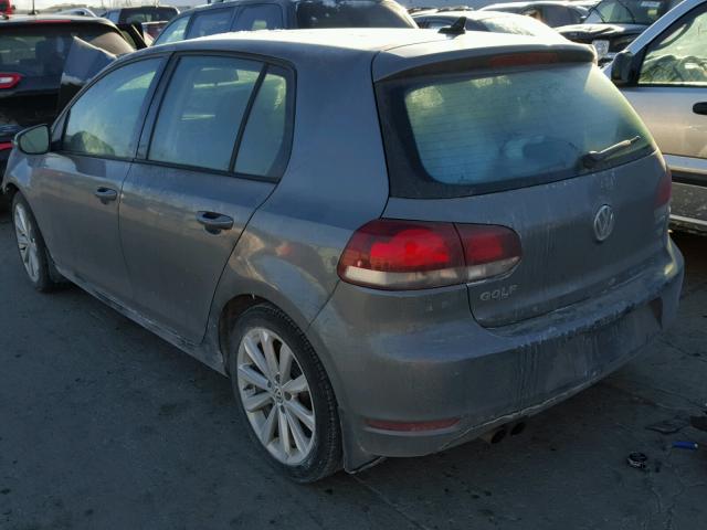 WVWNM7AJXCW227465 - 2012 VOLKSWAGEN GOLF SILVER photo 3