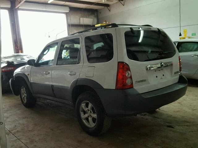 4F2YZ02Z95KM17746 - 2005 MAZDA TRIBUTE I WHITE photo 3