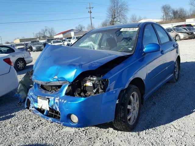 KNAFE121955137808 - 2005 KIA NEW SPECTR BLUE photo 2