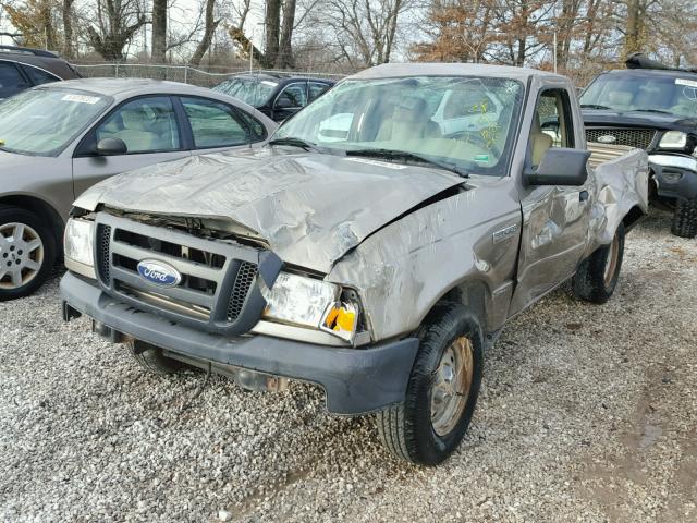 1FTYR10U76PA17475 - 2006 FORD RANGER GOLD photo 2