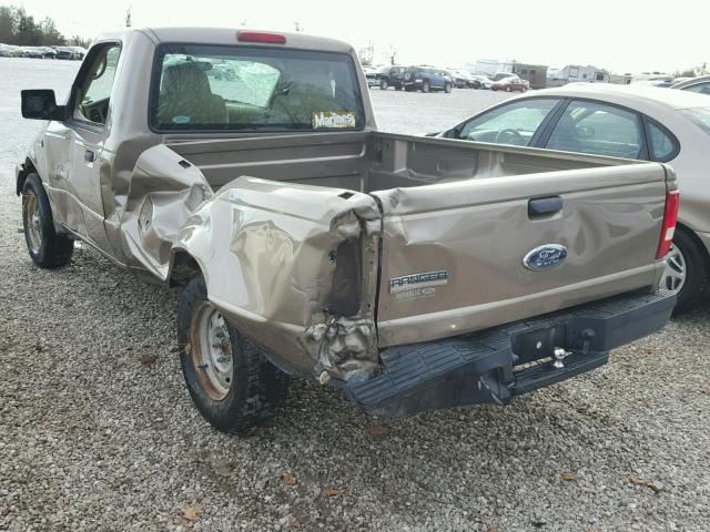 1FTYR10U76PA17475 - 2006 FORD RANGER GOLD photo 3