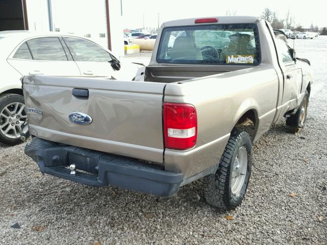 1FTYR10U76PA17475 - 2006 FORD RANGER GOLD photo 4