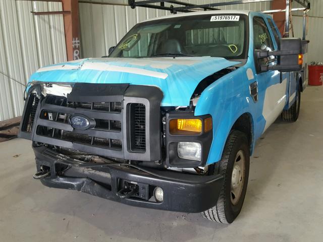 1FDSX20589EA18897 - 2009 FORD F250 SUPER BLUE photo 2