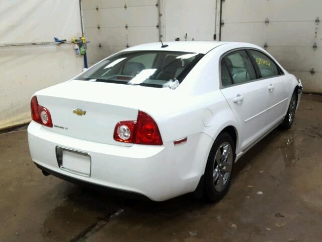 1G1ZC5EB5A4112978 - 2010 CHEVROLET MALIBU 1LT WHITE photo 4