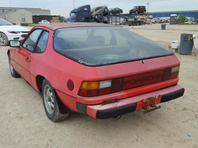 92A0431701 - 1980 PORSCHE 924 RED photo 3