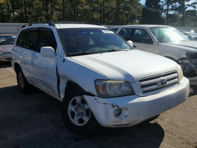 JTEGD21A750112027 - 2005 TOYOTA HIGHLANDER WHITE photo 1