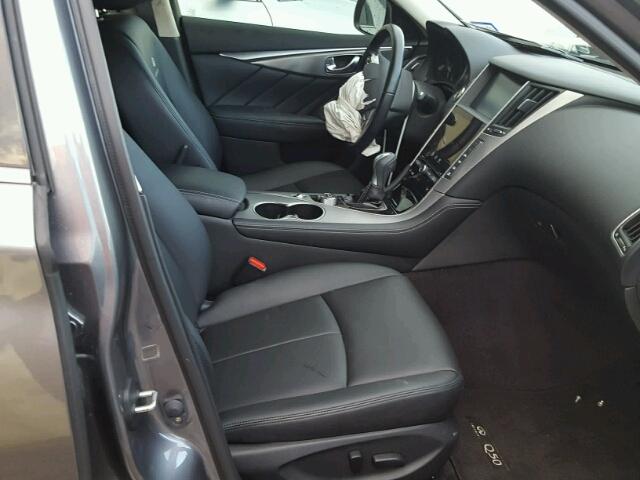 JN1BV7AP8EM684992 - 2014 INFINITI Q50 BASE Gris foto 5