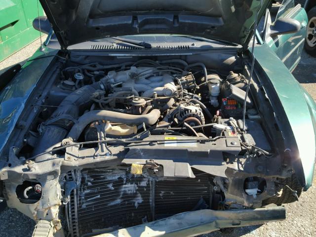 1FAFP40441F222903 - 2001 FORD MUSTANG GREEN photo 7