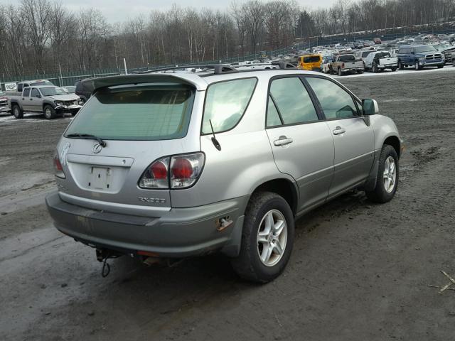 JTJHF10U810228742 - 2001 LEXUS RX 300 SILVER photo 4