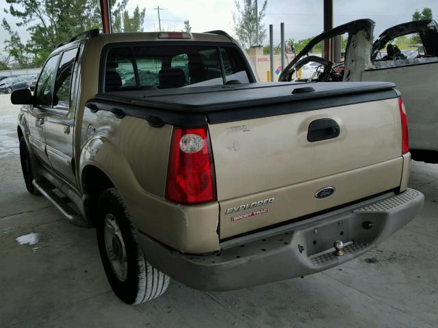 1FMZU67E21UC08144 - 2001 FORD EXPLORER S GOLD photo 3