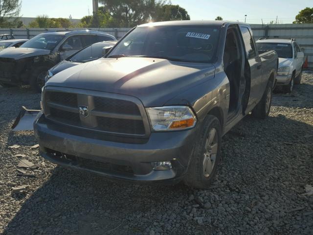 1C6RD6FT9CS286074 - 2012 DODGE RAM 1500 S GRAY photo 2