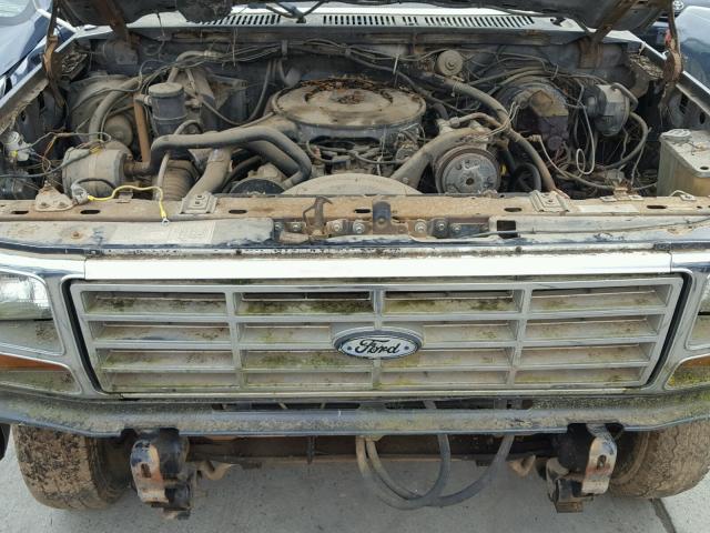 1FTHX26L5FKB21647 - 1985 FORD F250 GRAY photo 7