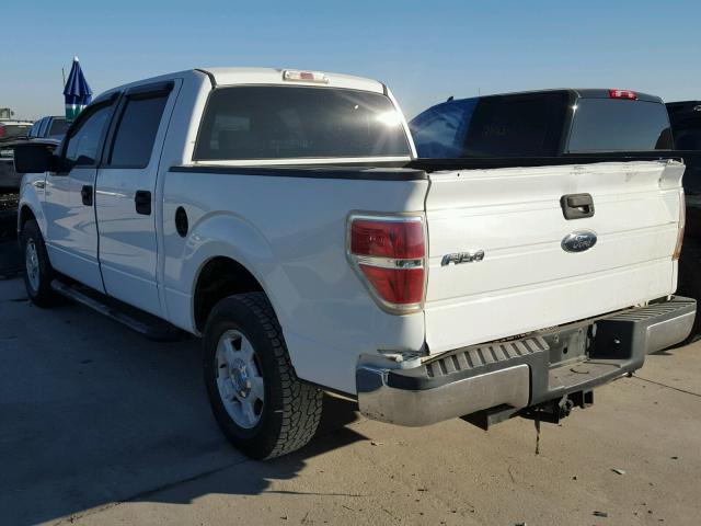 1FTRW12849FA88530 - 2009 FORD F150 SUPER WHITE photo 3