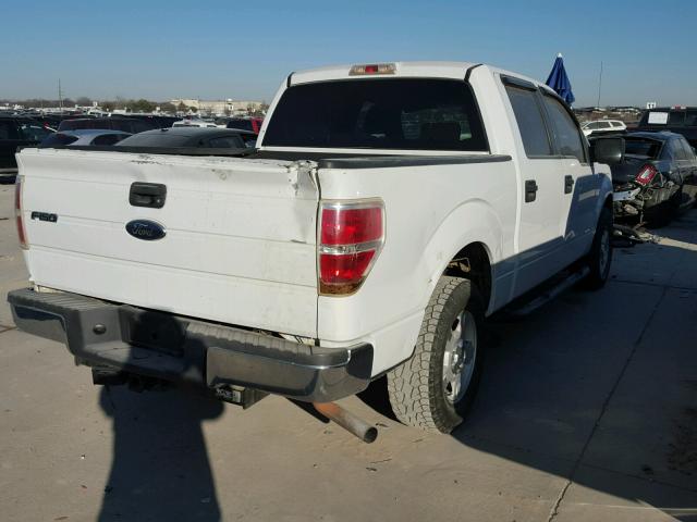 1FTRW12849FA88530 - 2009 FORD F150 SUPER WHITE photo 4