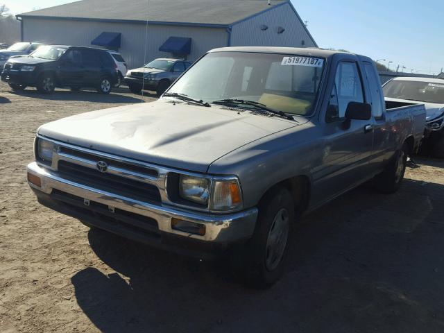 4TARN93P6RZ235433 - 1994 TOYOTA PICKUP 1/2 GRAY photo 2