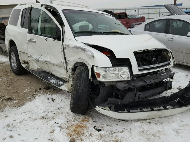 5N3AA08C25N801722 - 2005 INFINITI QX56 WHITE photo 1